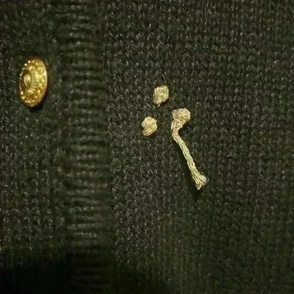 Vintage Ugly Christmas Button Down Sweater size Medium w beaded detail 80’s 90’s - Picture 7 of 8